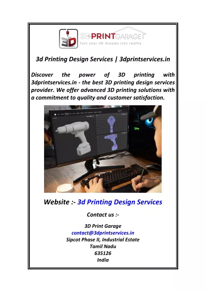 3d printing design services 3dprintservices in