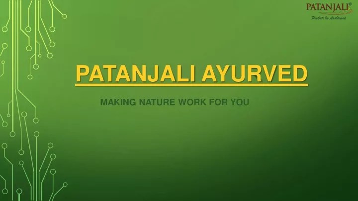 patanjali ayurved