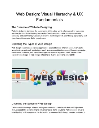 Web Design_ Visual Hierarchy & UX Fundamentals