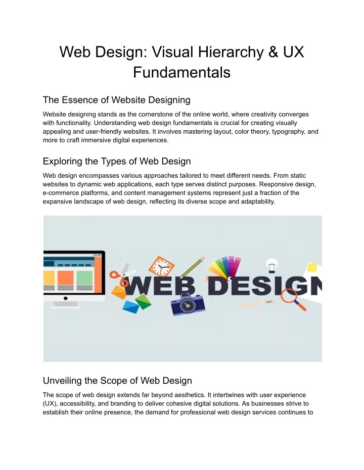 web design visual hierarchy ux fundamentals