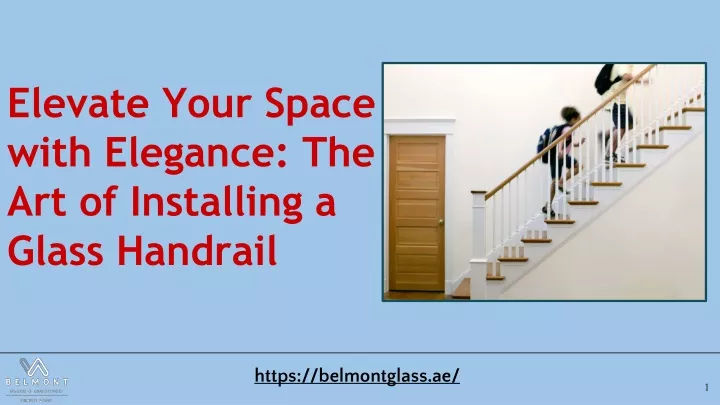 elevate your space with elegance the art of installing a glass handrail