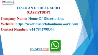 TESCO an Ethical Audit