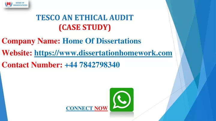 tesco an ethical audit case study