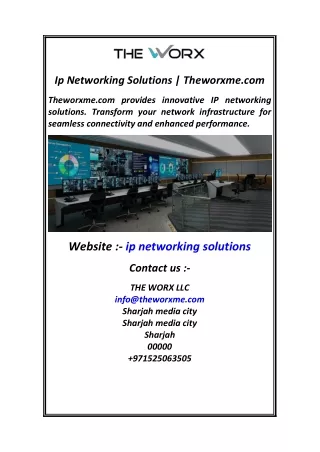 Ip Networking Solutions Theworxme.com