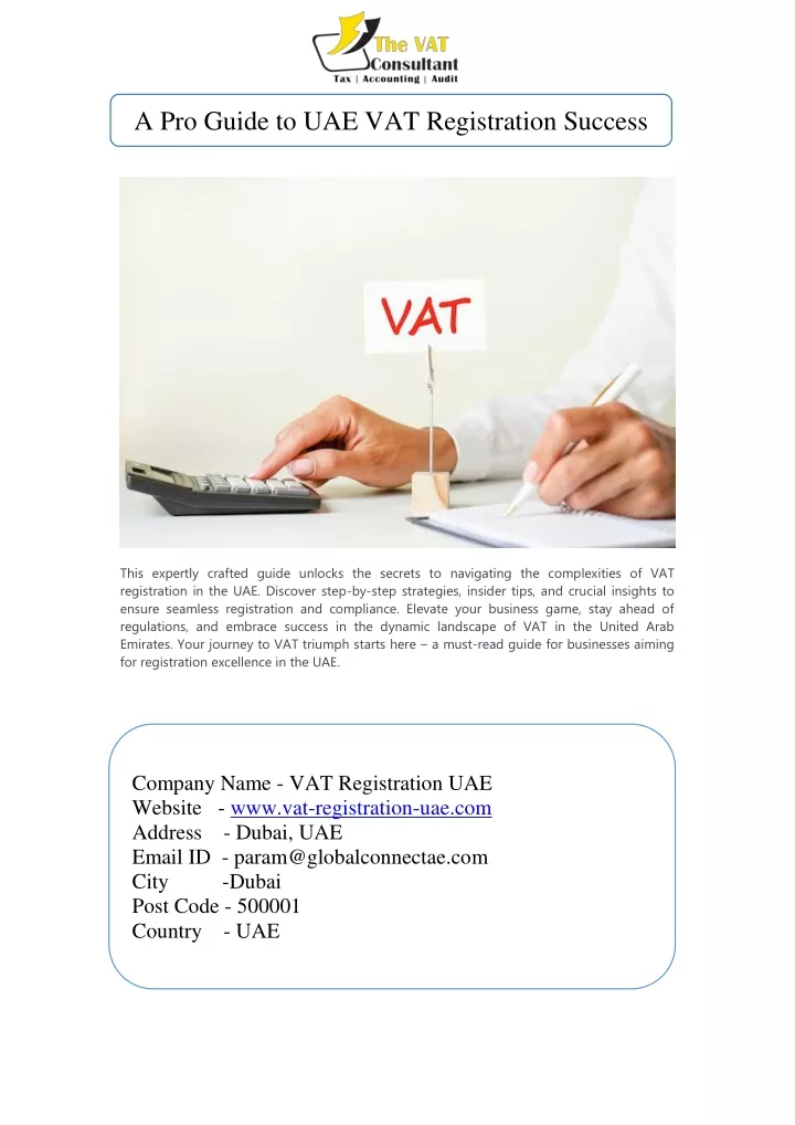 a pro guide to uae vat registration success