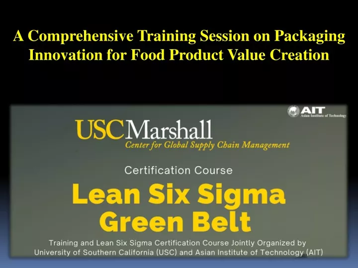a comprehensive training session on packaging