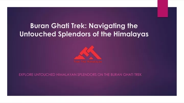 buran ghati trek navigating the untouched splendors of the himalayas