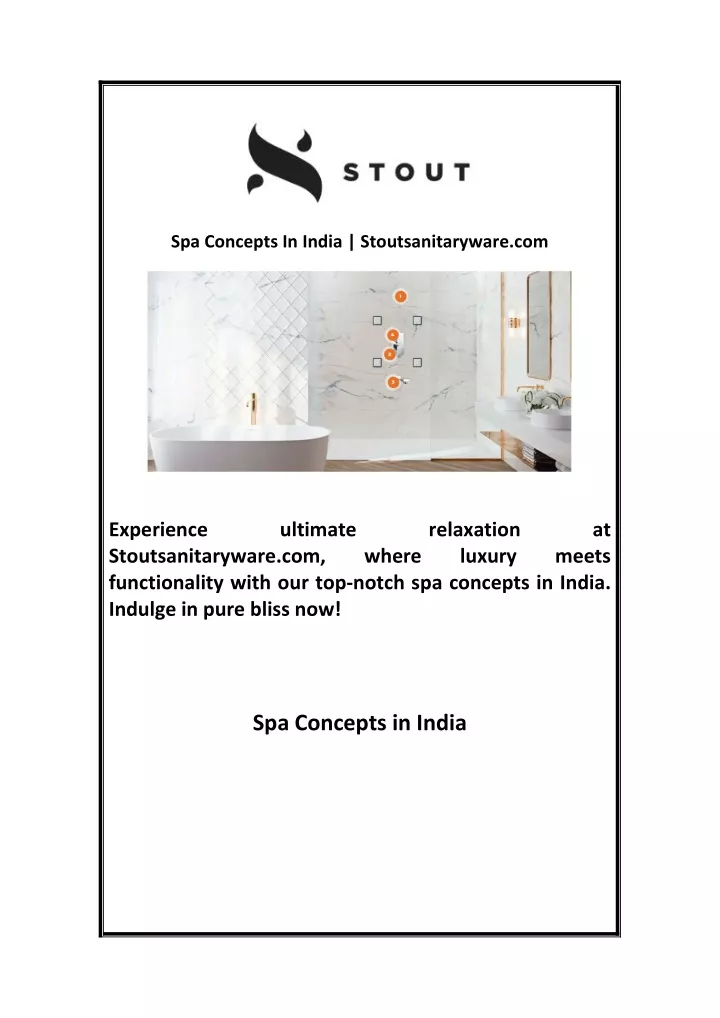spa concepts in india stoutsanitaryware com