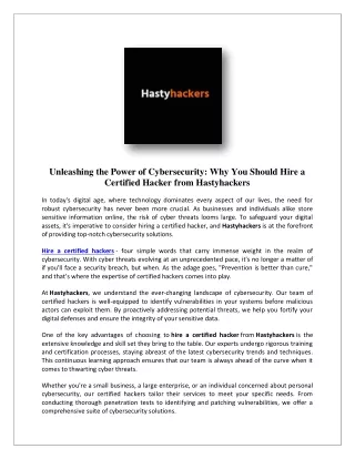 unleashing the power of cybersecurity