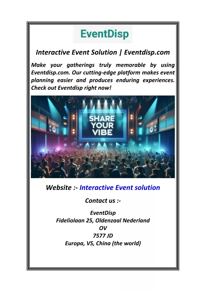 interactive event solution eventdisp com