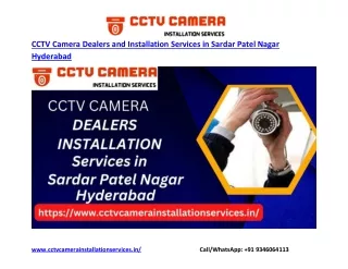 cctv camera dealers and installation services