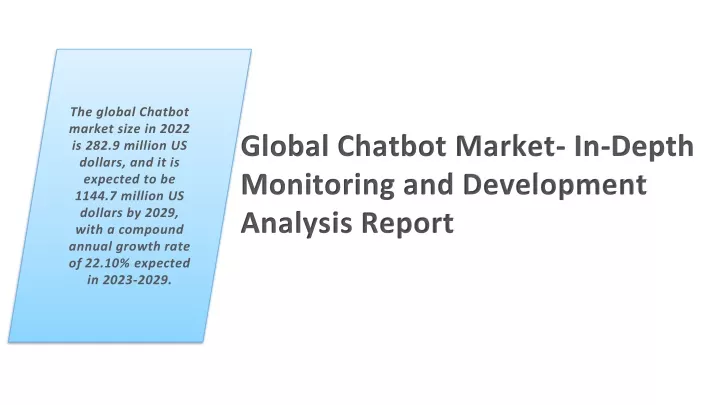 the global chatbot market size in 2022
