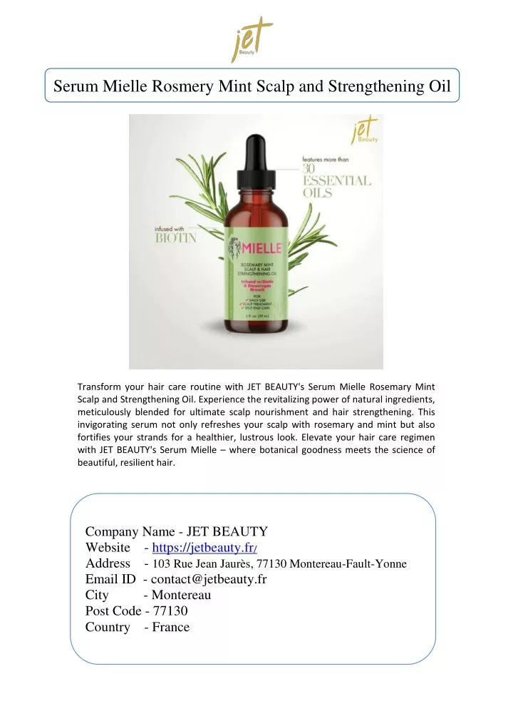 serum mielle rosmery mint scalp and strengthening