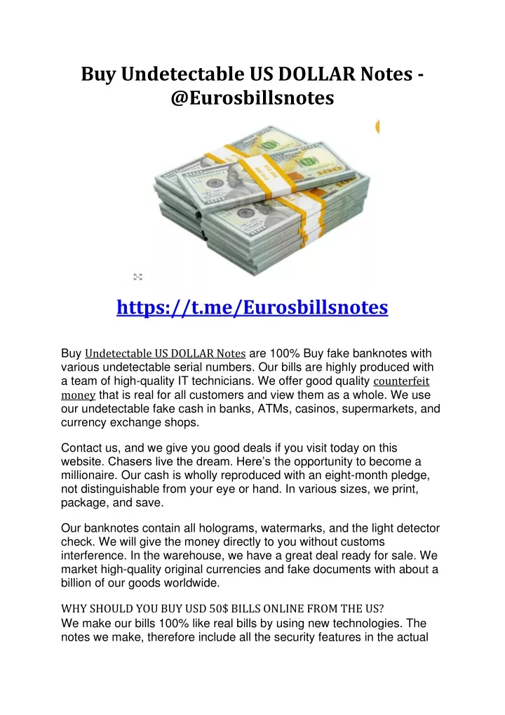 buy undetectable us dollar notes @eurosbillsnotes