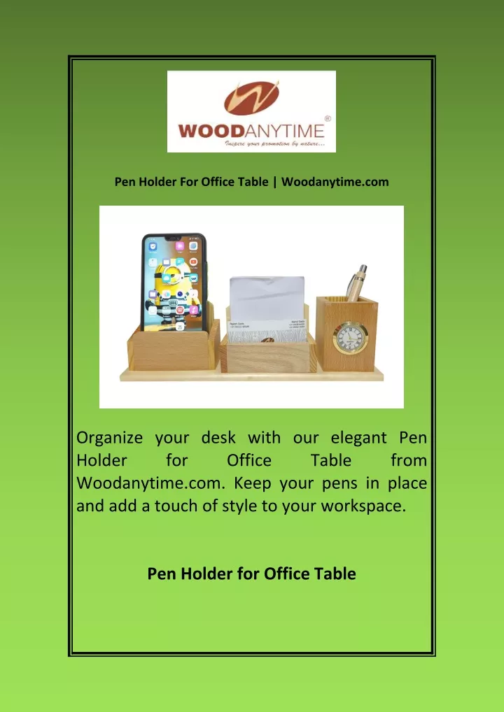 pen holder for office table woodanytime com