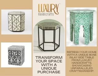 refresh your home with a unique bone inlay side