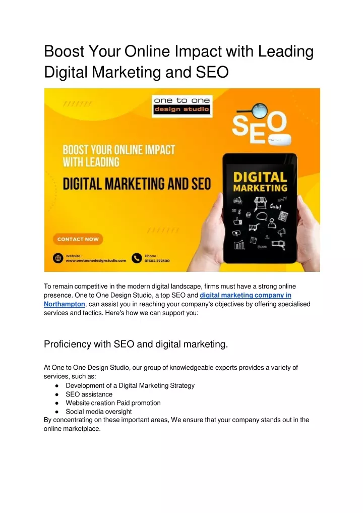 boost your online impact with leading digital marketing and seo