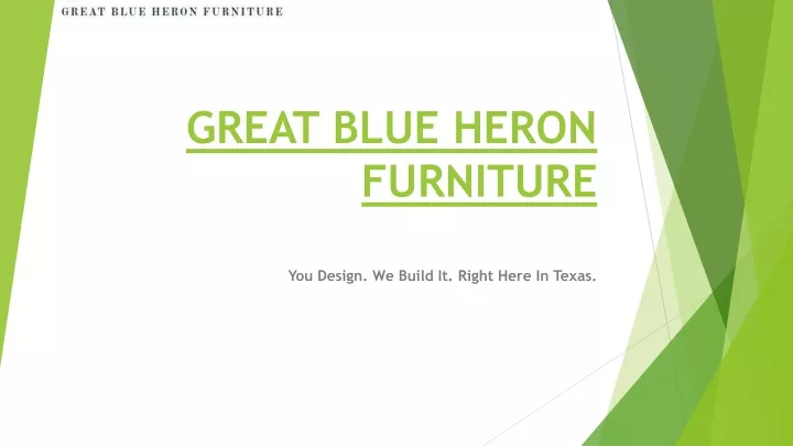 great blue heron furniture