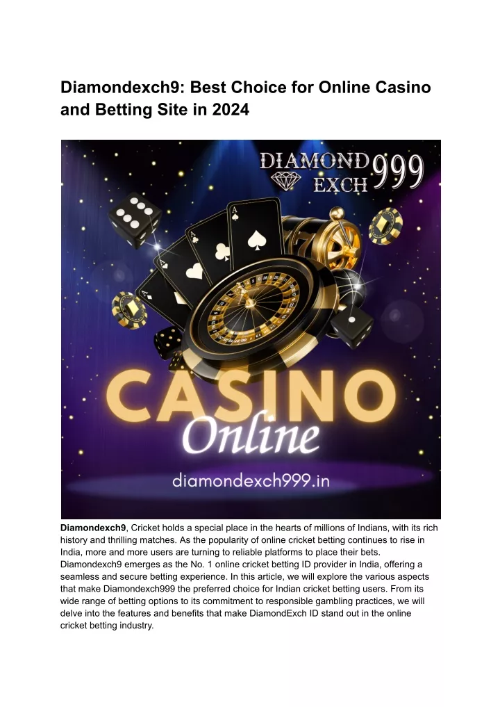 diamondexch9 best choice for online casino
