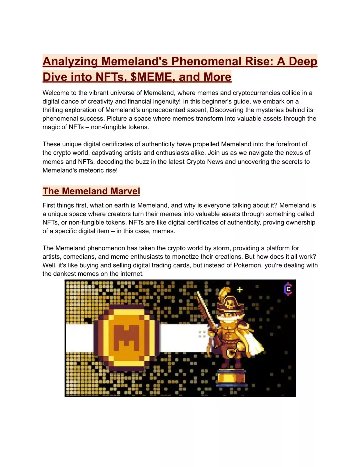 analyzing memeland s phenomenal rise a deep dive