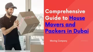 House Movers and Packers In Dubai