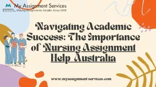 The Importance of Nursing Assignment Help in Australia