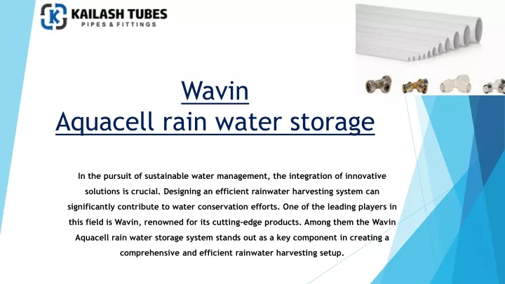 wavin aquacell rain water storage