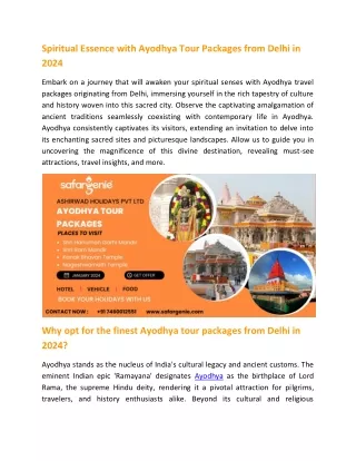 Ayodhya Tour From Delhi | Places to visit in Ayodhya Dham