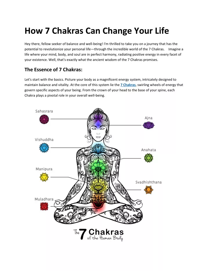 how 7 chakras can change your life