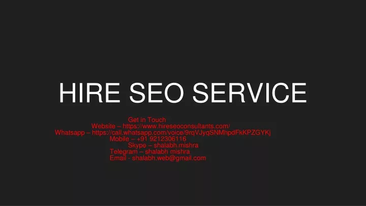 hire seo service