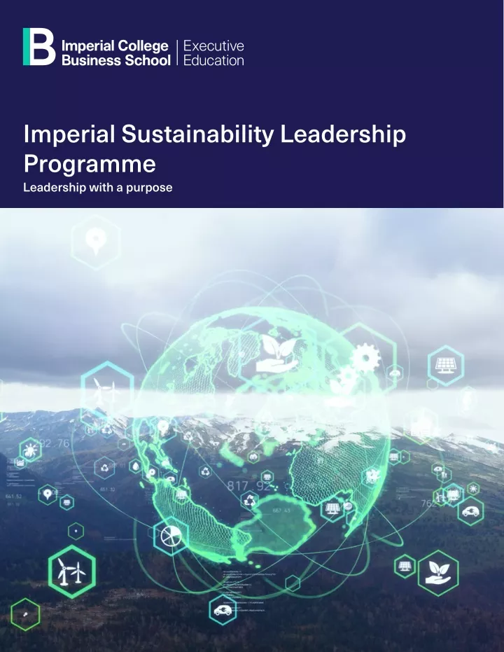 imperial sustainability leadership programme