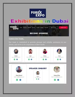 Exhibitions in Dubai