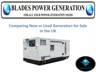 Comparing New vs Used Generators for Sale in the UK