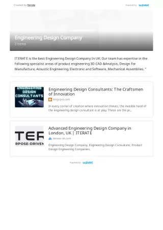 Engineering Design Company