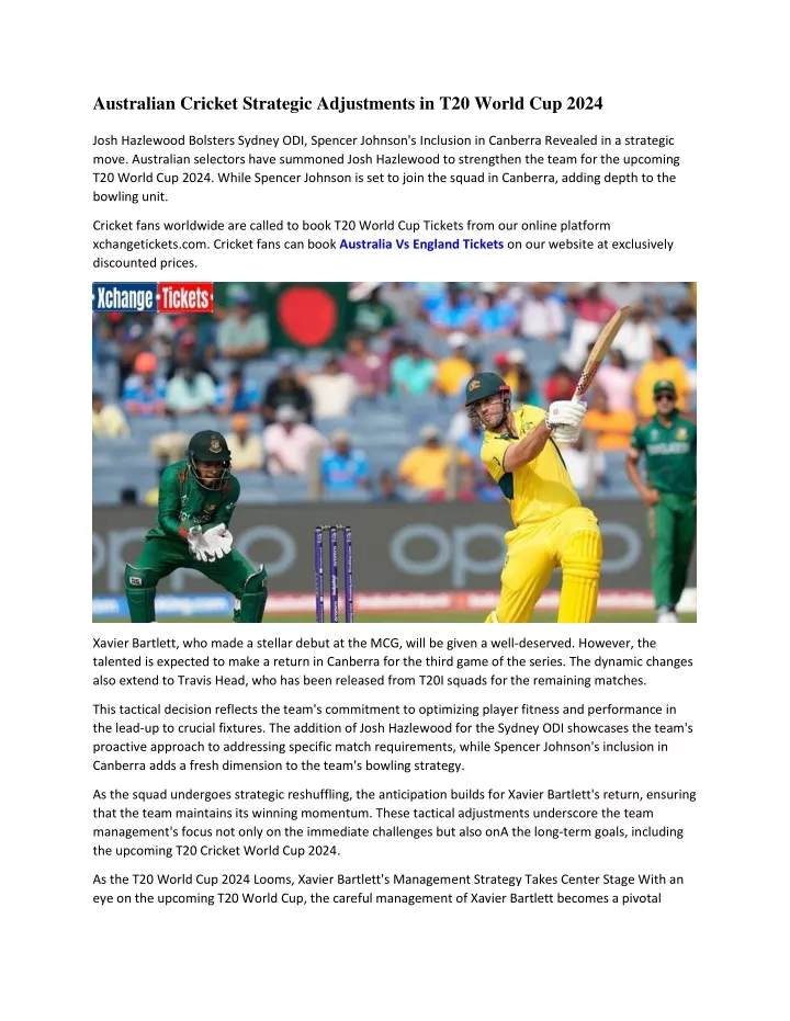 australian cricket strategic adjustments
