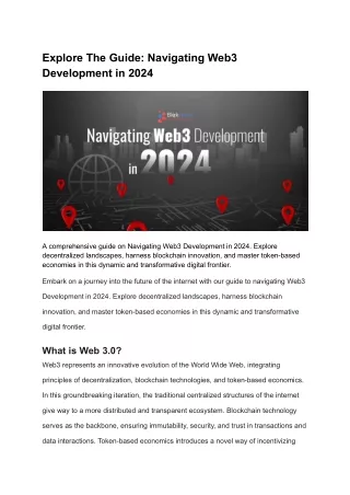 Web3 Development in 2024