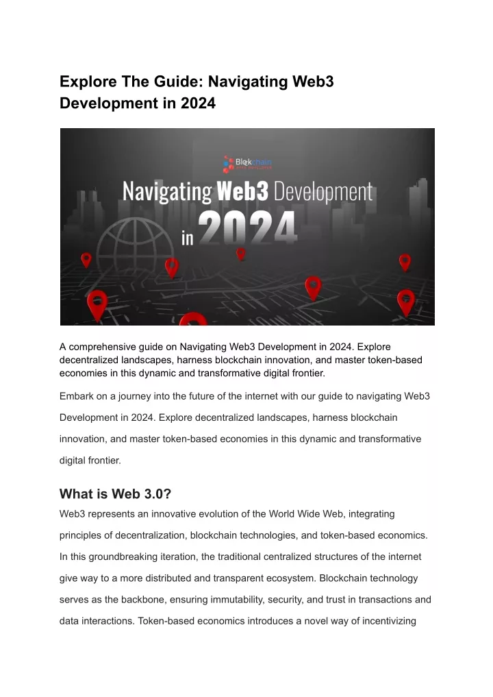 explore the guide navigating web3 development