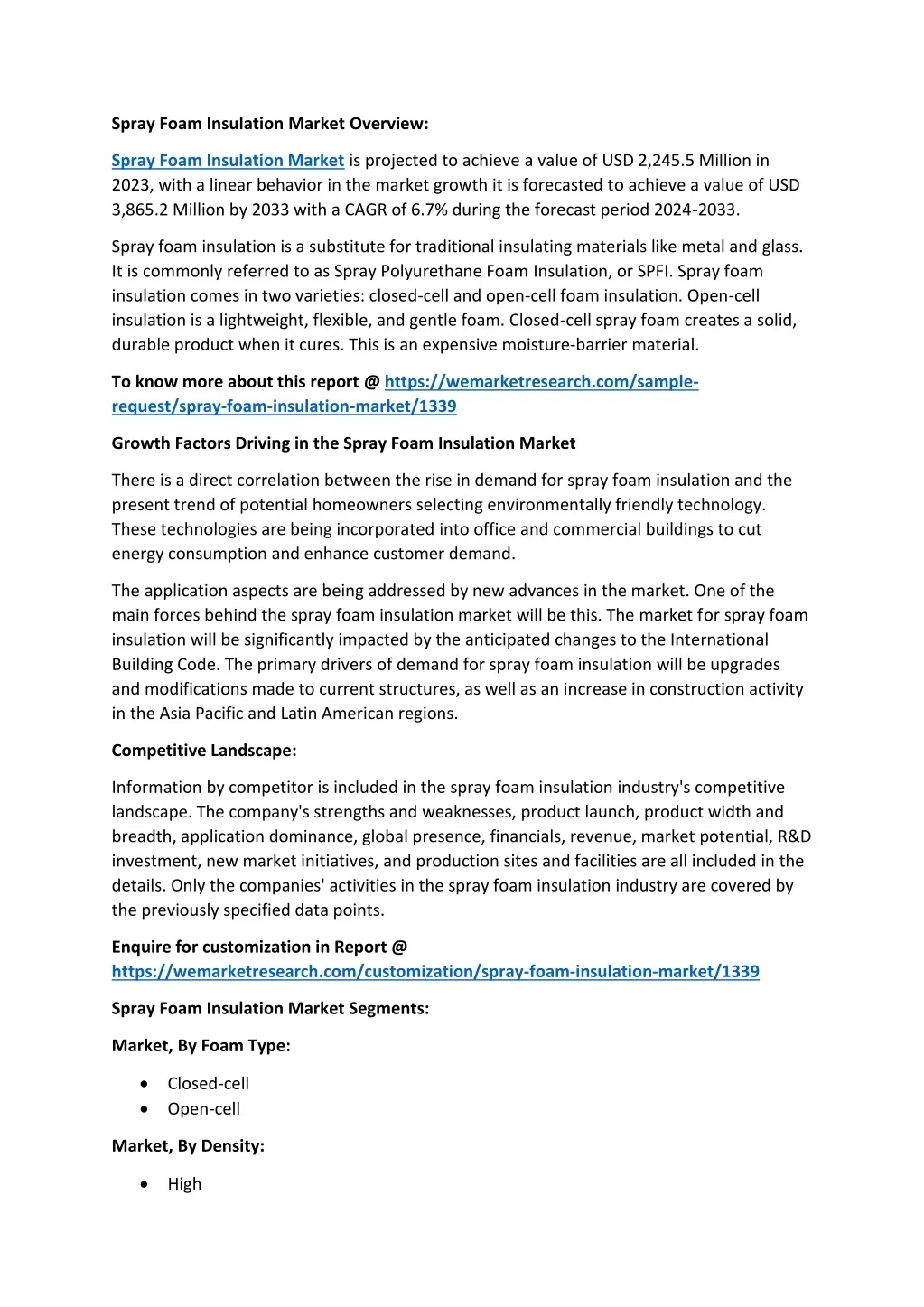 PPT - Spray Foam Insulation Market Overview PowerPoint Presentation ...