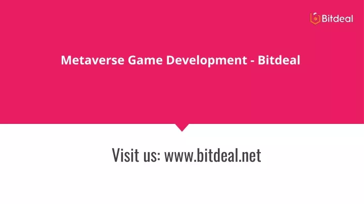 metaverse game development bitdeal