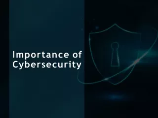 importance of cybersecurity