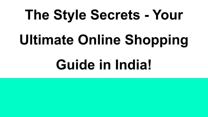 the style secrets your