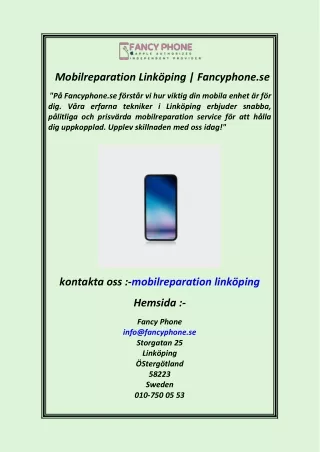 mobilreparation link ping fancyphone se