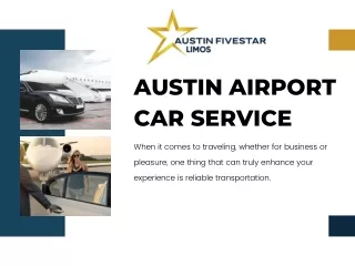 Your Premier Austin Airport Car Service