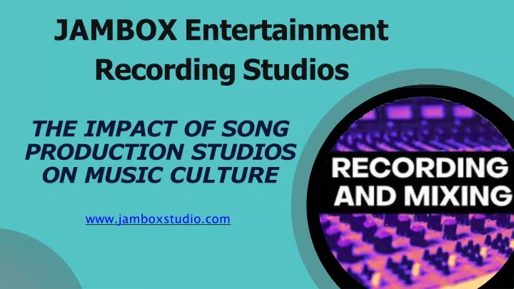 jambox entertainment recording studios