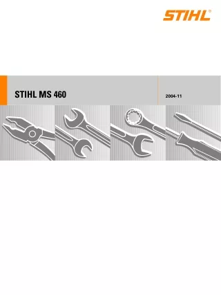 Stihl MS 460 C Chainsaw Service Repair Manual