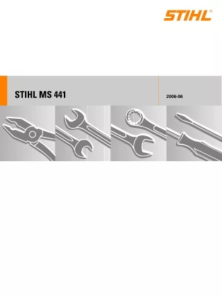 Stihl MS441 Chainsaw Service Repair Manual