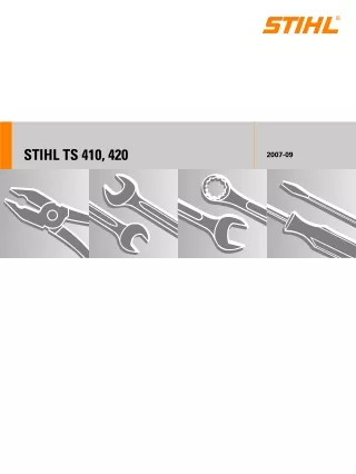 Stihl TS 410 Cut-Off Saw Service Repair Manual