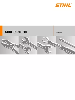 Stihl TS 700 Cut-Off Saw Service Repair Manual