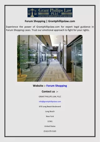 forum shopping grantphillipslaw com