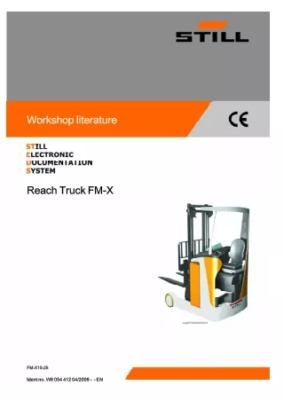 Still FM-X Forklift Service Repair Manual